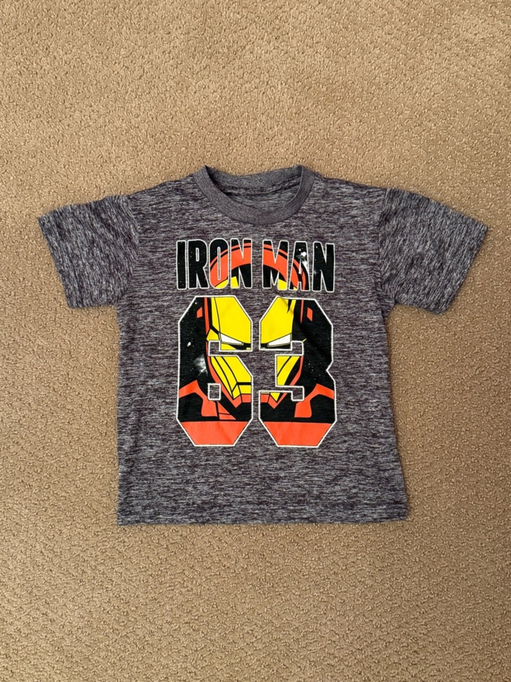 Iron Man boys short sleeve top. Size 4